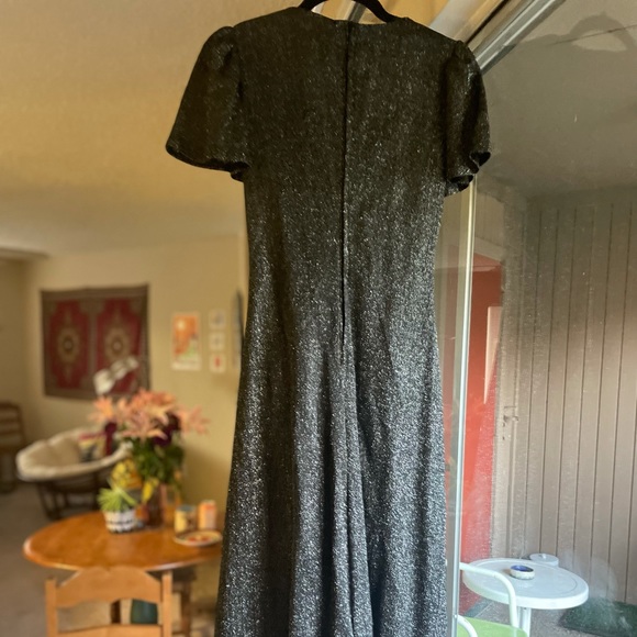 Vintage 80s Glitter Gown - Picture 5 of 7